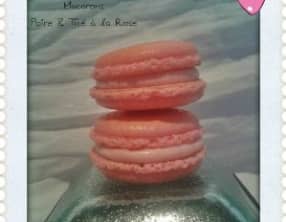 Macarons Poire et Thé noir Rose de Damas