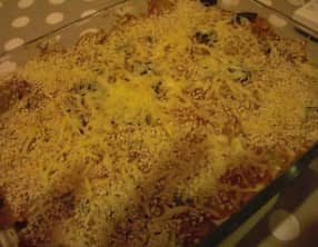 Gratin d'ebly à la ratatouille