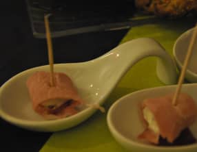 Roulés de bacon au gorgonzola