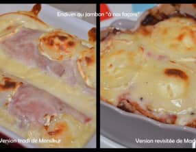 Gratin d'endives au jambon "à nos façons"