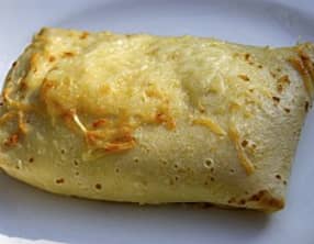 Crêpes à la béchamel et au jambon
