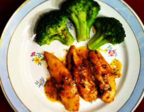 Aiguillettes de poulet marinées au citron