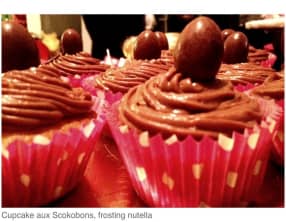 Cupcakes aux Schokobons et cream cheese au Nutella