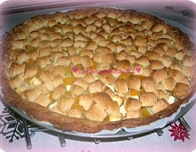 Tarte pomme abricot façon crumble
