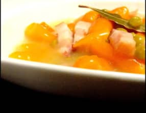 Fricassée de petits pois carottes