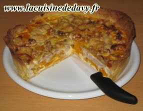 Tarte courge et noix