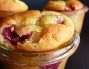 Petit Gâteaux de Ricotta aux Framboises
