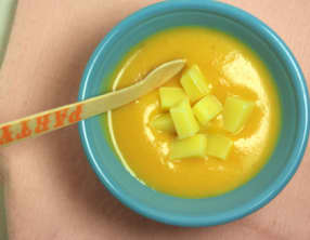 Soupe carottes topinambours et comté