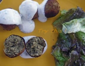 Boulettes de lentilles sauce yaourt