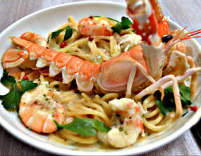 Linguines aux langoustines