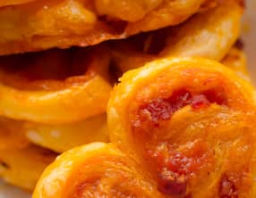 Palmiers au chorizo et au cheddar