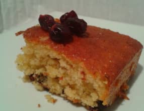 Gâteau Léger Cranberries Pépites de Chocolat