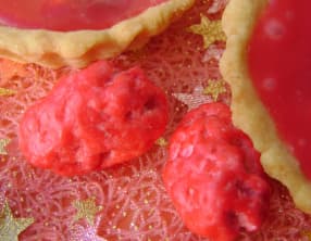 Tarte aux pralines roses