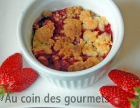 Crumble aux fraises