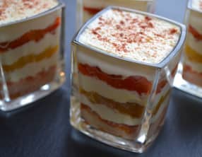 Tiramisu salé aux deux Poivrons