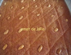 Basboussa au noix de coco vanille