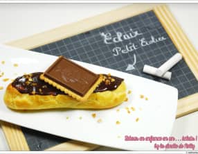 Eclair "Petit Ecolier" Chocolat blond Dulcey et pépites de chocolat noir
