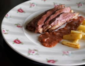 Sauce au vinaigre de framboise