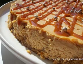 Cheesecake à la confiture de lait et éclats de caramels au beurre salé