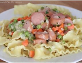 Fettuccia riccia au jardin alsacien