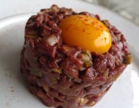 Tartare de cheval au couteau