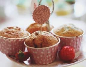 Muffins à la vanille et aux fruits rouges