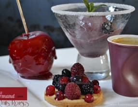 Café gourmand aux fruits rouges