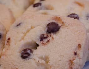 Shortbreads aux pépites de chocolat