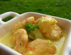 Cocotte de Crevettes Epicés