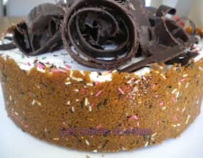 Cheesecake spéculoos, Amaretto et sa sauce au chocolat