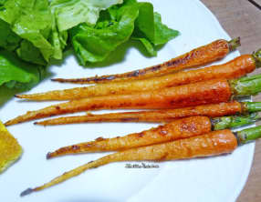 Petites carottes confites