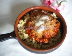 Spätzle à la bolognaise