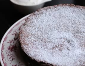 Gâteau chocolat-citron vert et crème 'Margarita'
