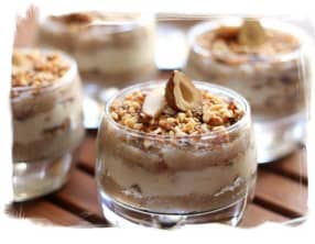 Verrines de topinambours aux marrons