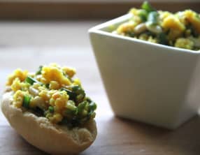 Salade fraîche de lentilles corail