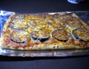 Pizza aux aubergines
