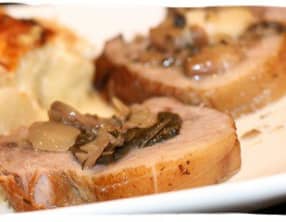Rôti de porc au champagne