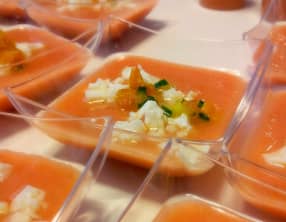 Salmorejo à la poutargue