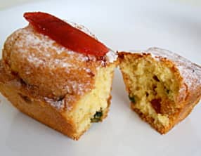 Mini cakes aux fruits confits