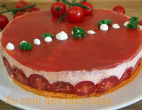 Bavarois aux tomates