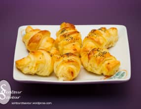 Mini croissants lardons reblochon