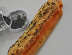 Eclairs à la carotte et aux graines de pavot bleu