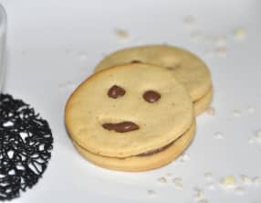 Smileys petit-beurre et chocolat