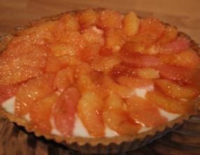 Tarte au pamplemousse et parfum d'amande