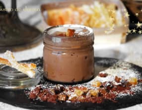 Mousse mascarpone au chocolat au lait et orange confite