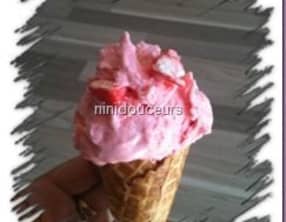 Glace aux fraises Tagada
