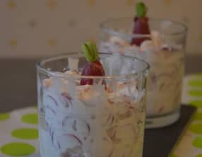 Verrine de radis à la ricotta