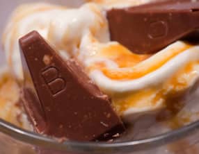 Coupe glacée express caramel et Toblerone