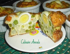 Oeufs cocotte aux légumes et muscade