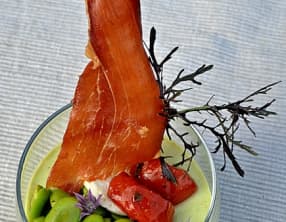 Pana cotta fèves curry